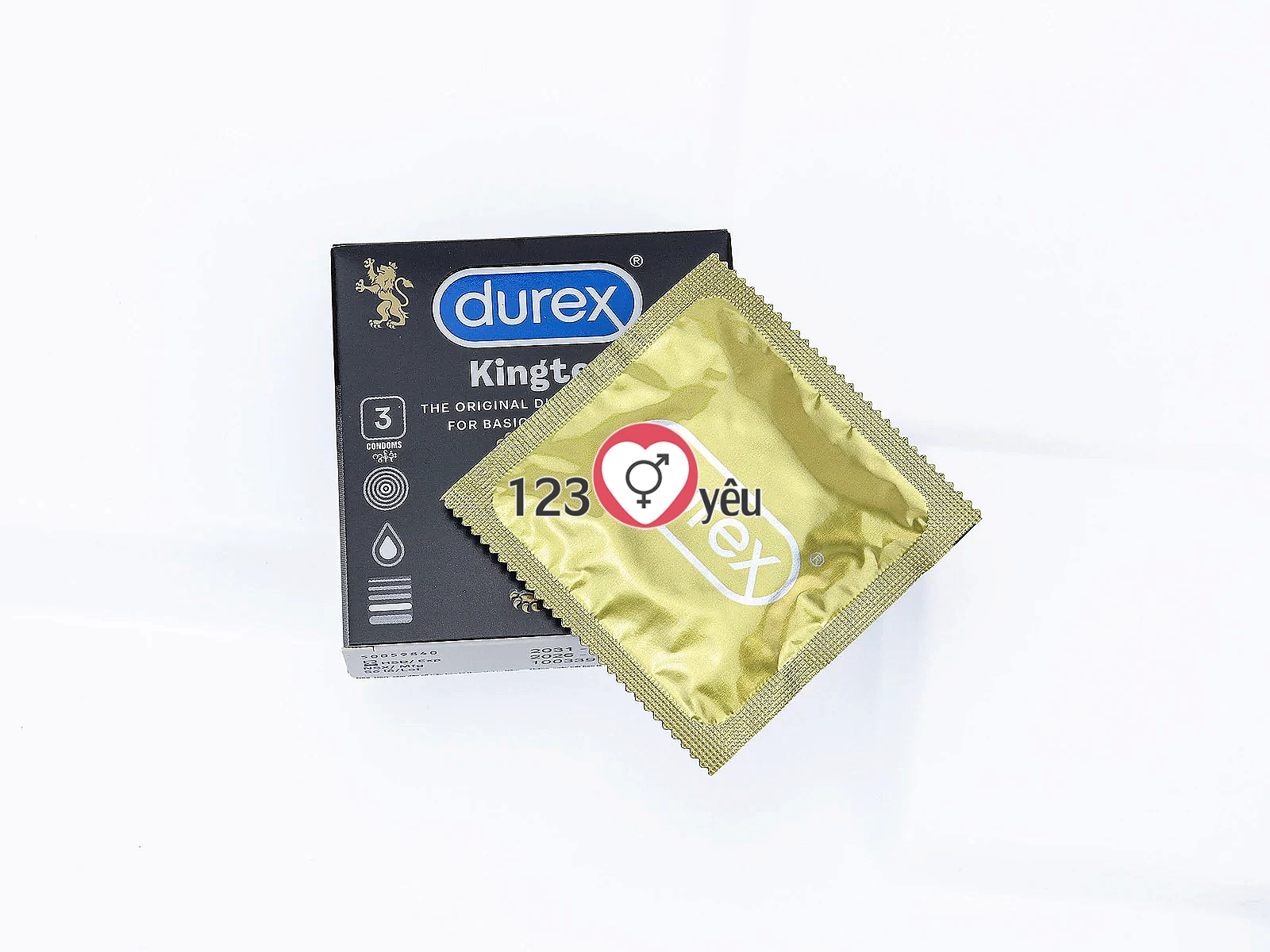 Bao cao su Durex Kingtex 3 bao giúp giảm ma sát hiệu quả