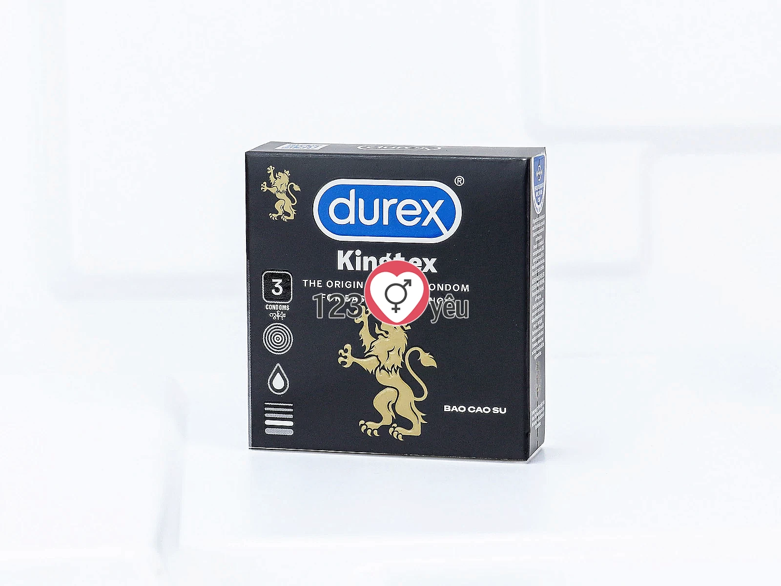 Bao cao su Durex Kingtex 3 bao giúp giảm ma sát hiệu quả