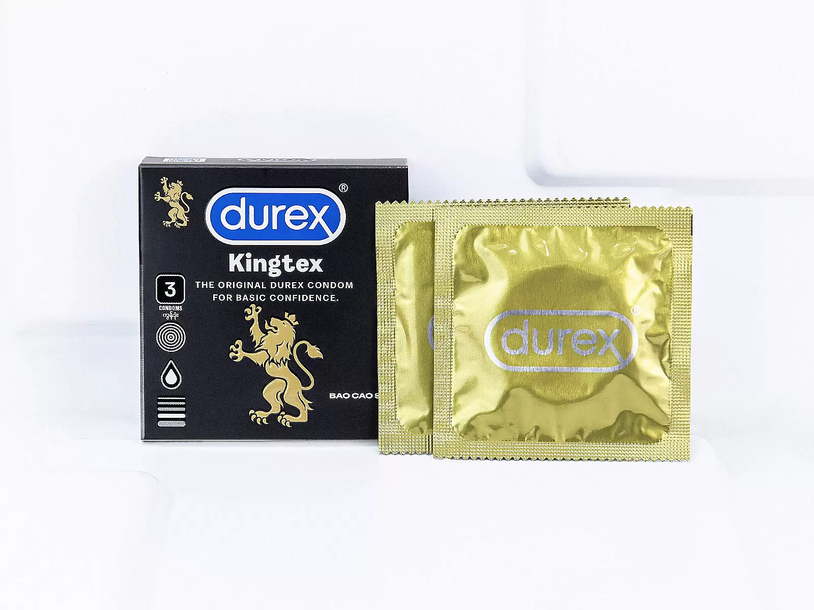 Bao cao su Durex Kingtex 3 bao – ôm sát giảm ma sát