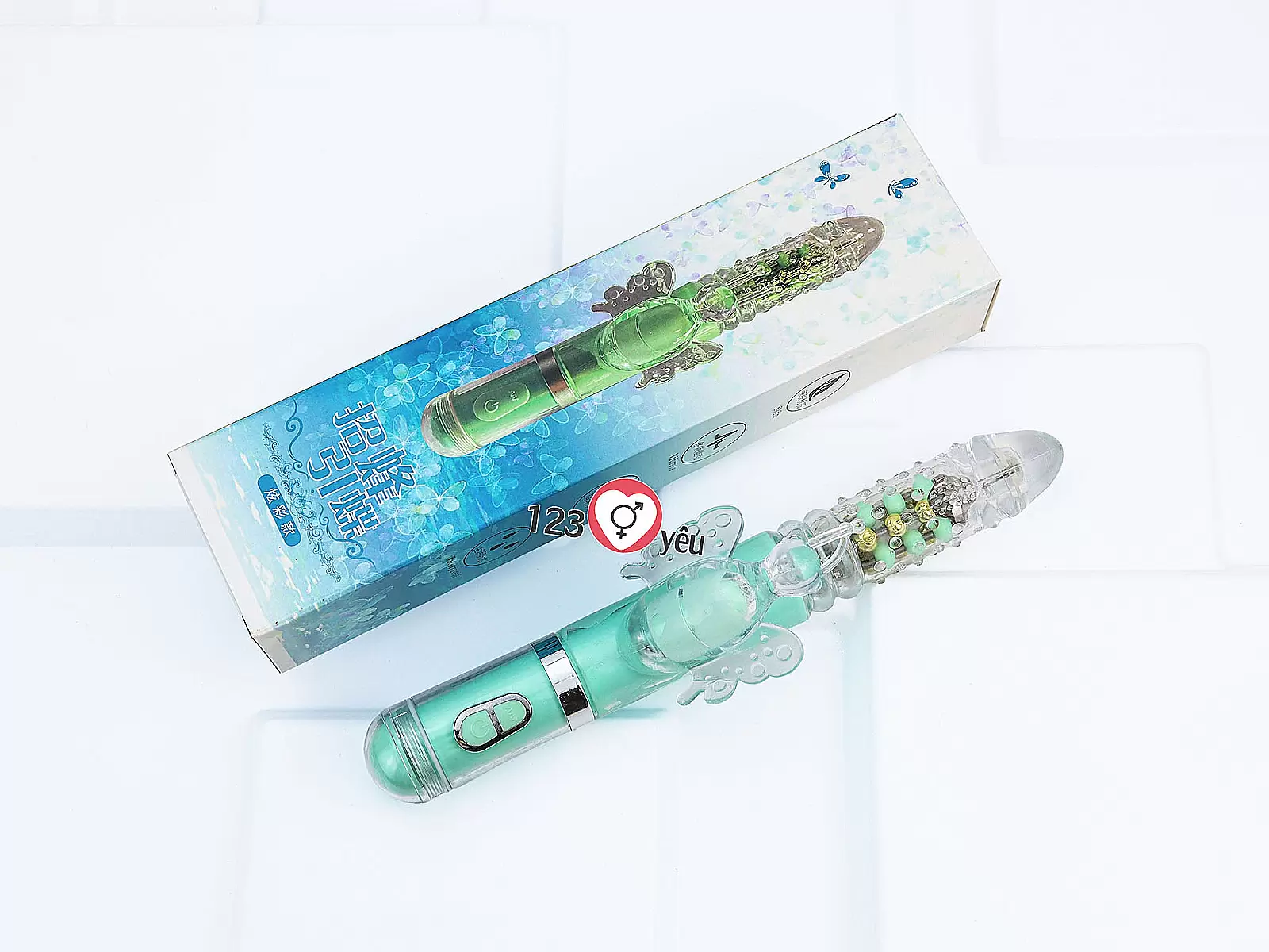 Dương vật giả rung thụt xoay bi đa năng có nhánh Mazarine