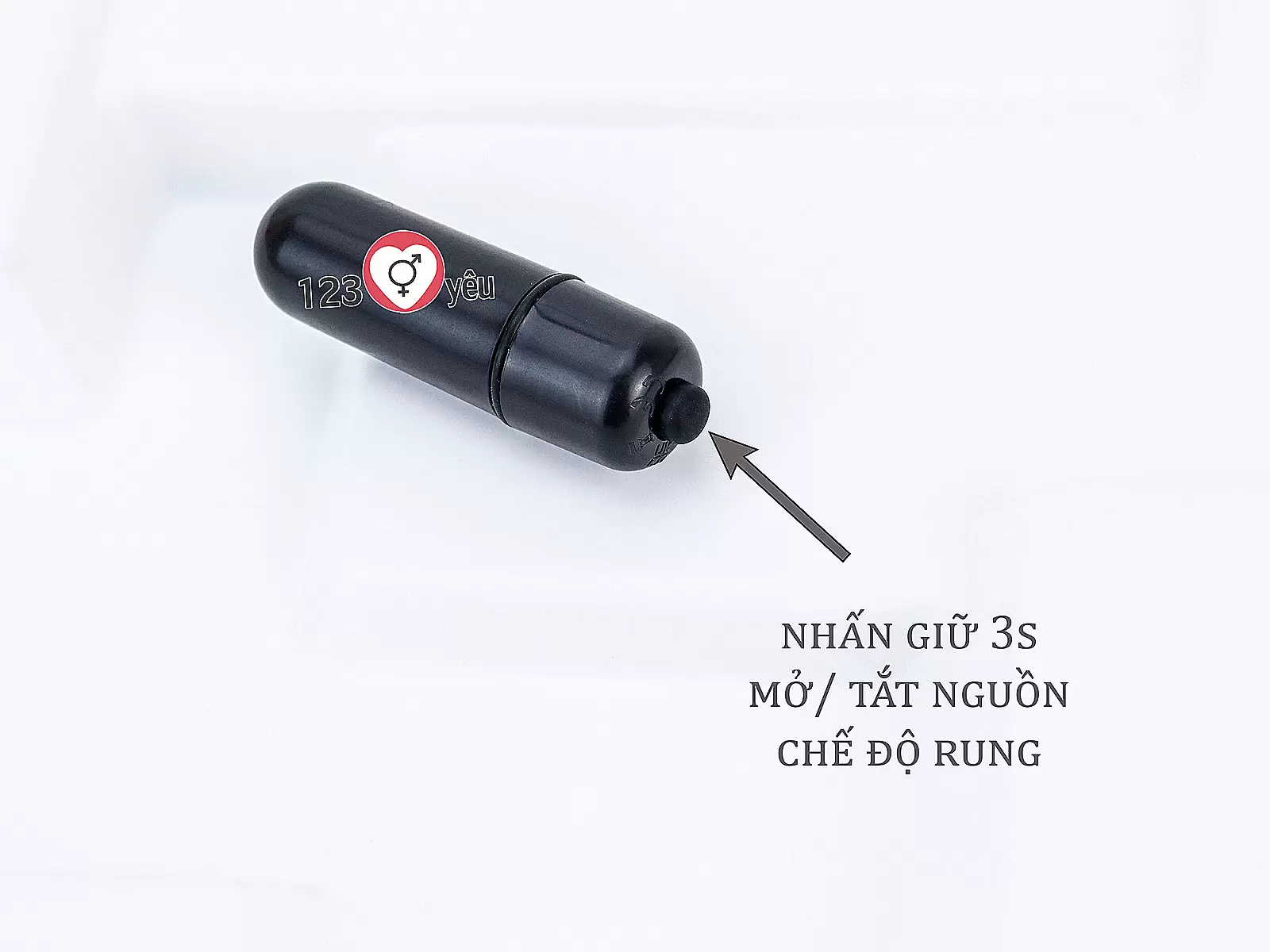 Cục rung tình yêu viên đạn pin rời rung mạnh mẽ giúp kích thích nhanh các điểm nhạy cảm