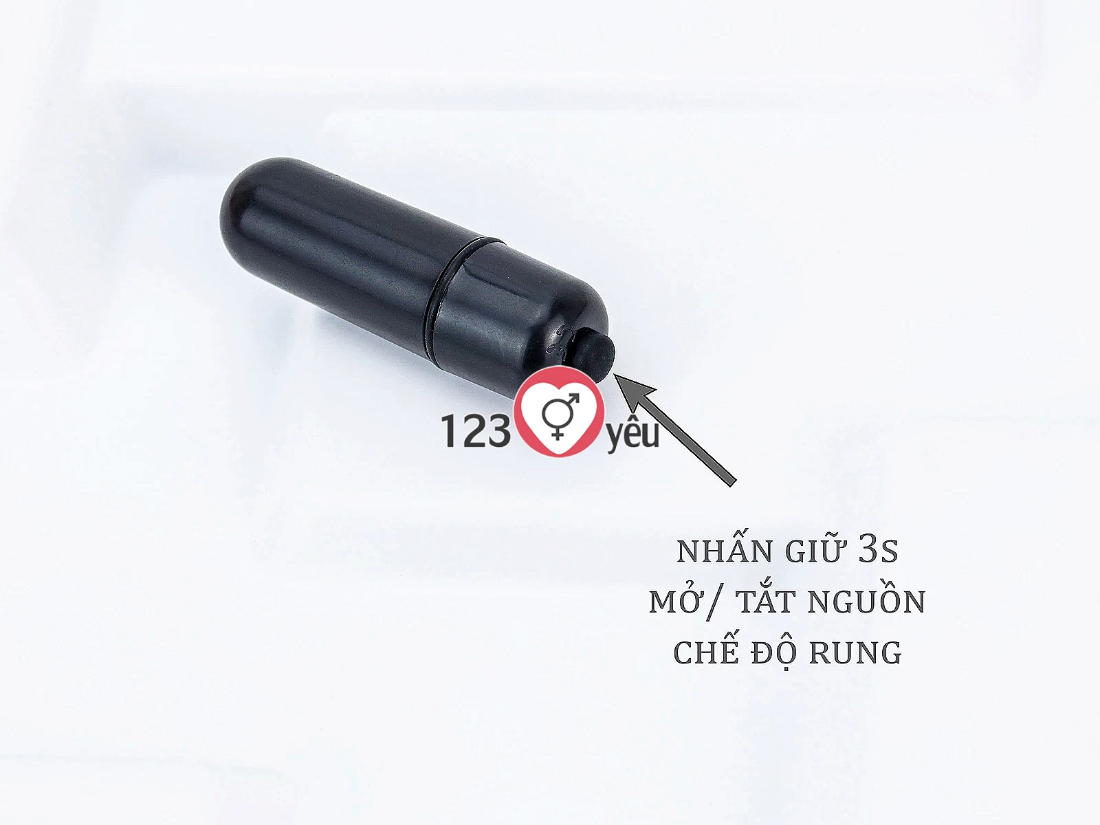 Cục rung tình yêu viên đạn pin rời rung mạnh mẽ giúp kích thích nhanh các điểm nhạy cảm