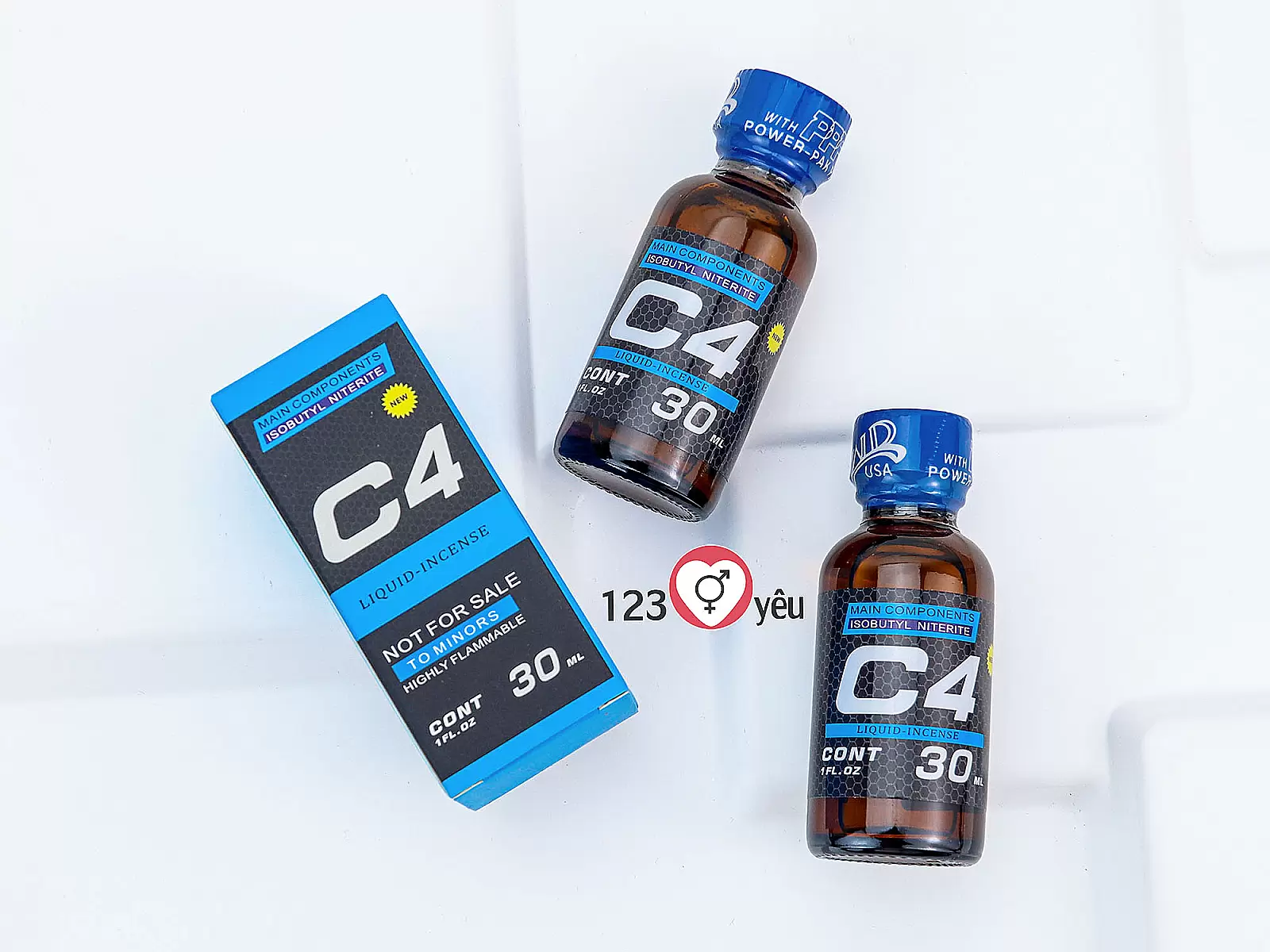 Chai hít C4 Liquid Incensen 30ml kích thích tăng hưng phấn