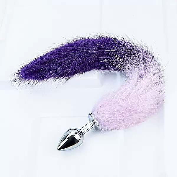 Đồ chơi kích hậu đuôi chồn tím inox loại tốt