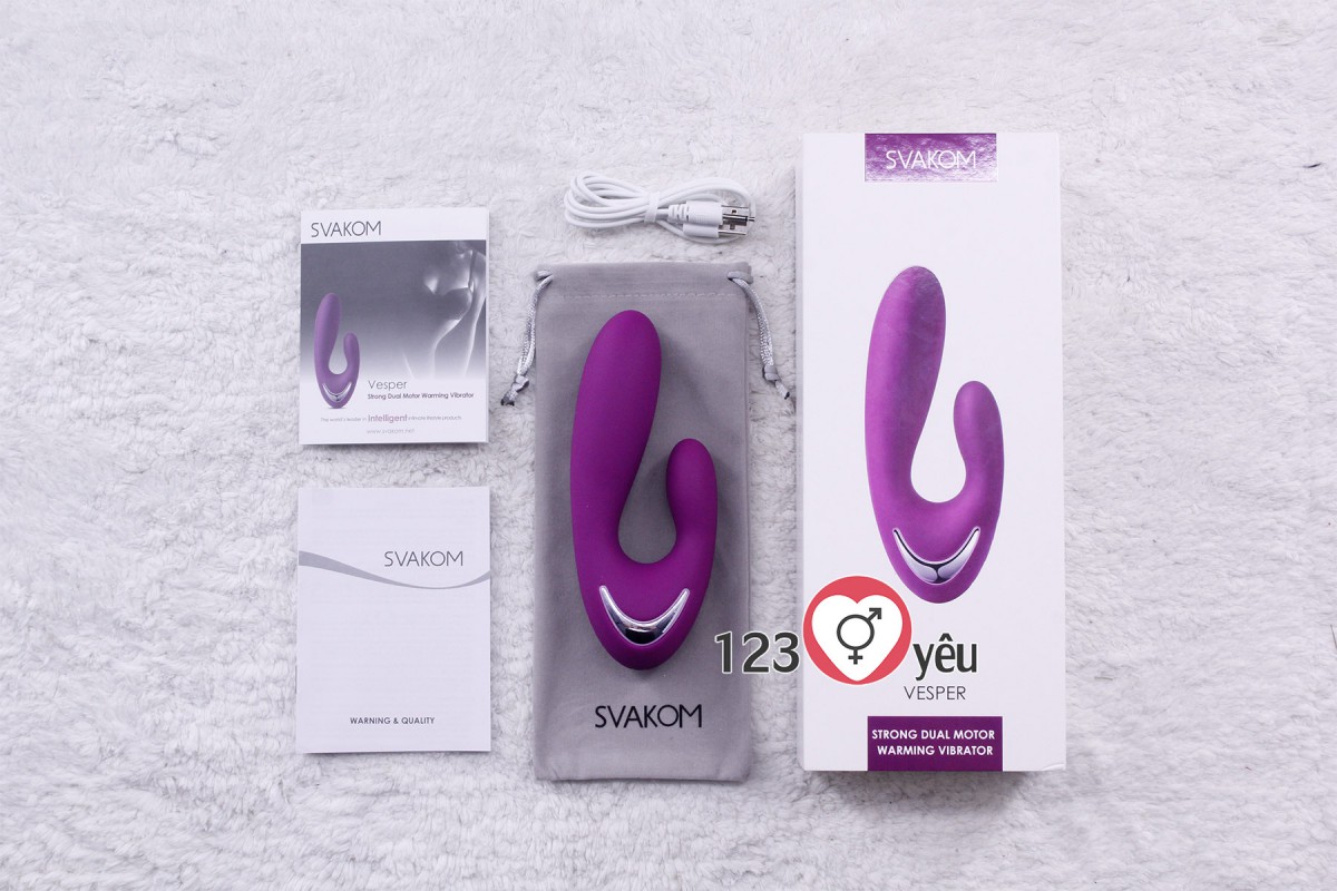 Dụng cụ kích thích hậu môn Svakom Vesper rung, phát nhiệt pin sạc 4