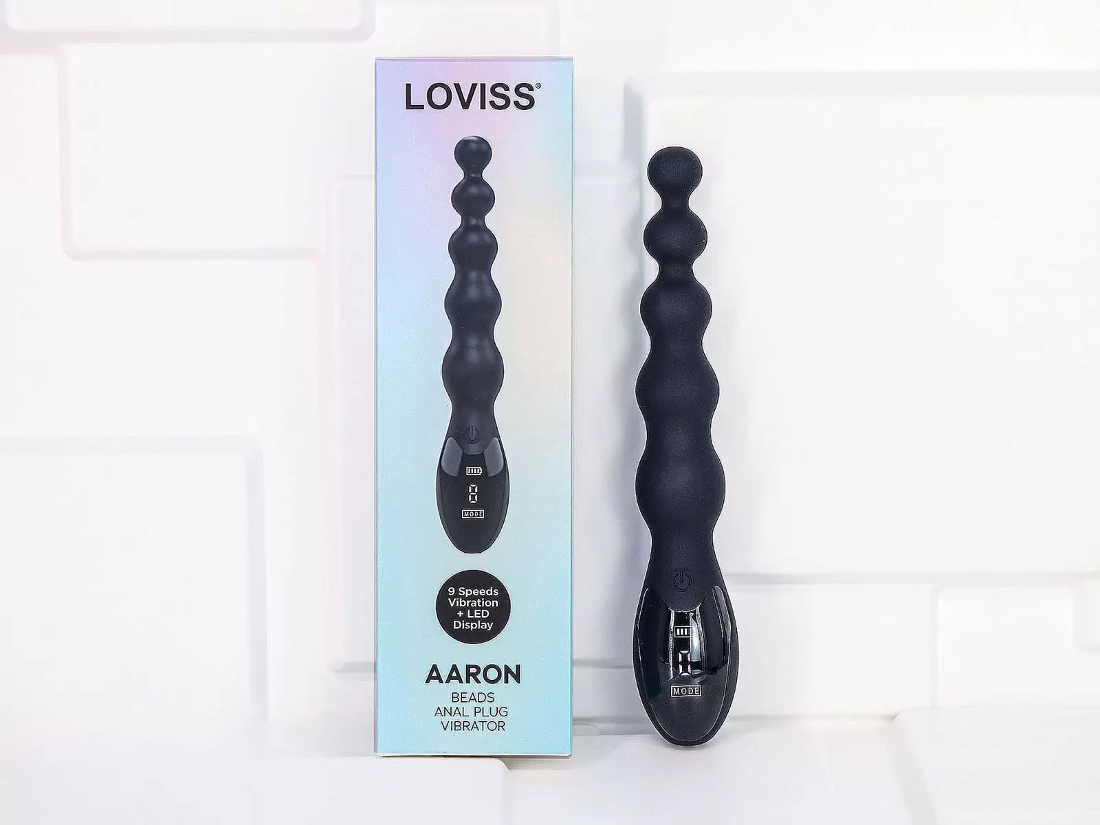 Máy massage kích hậu Loviss Aaron Beads Anal Plug rung kích thích cực đã