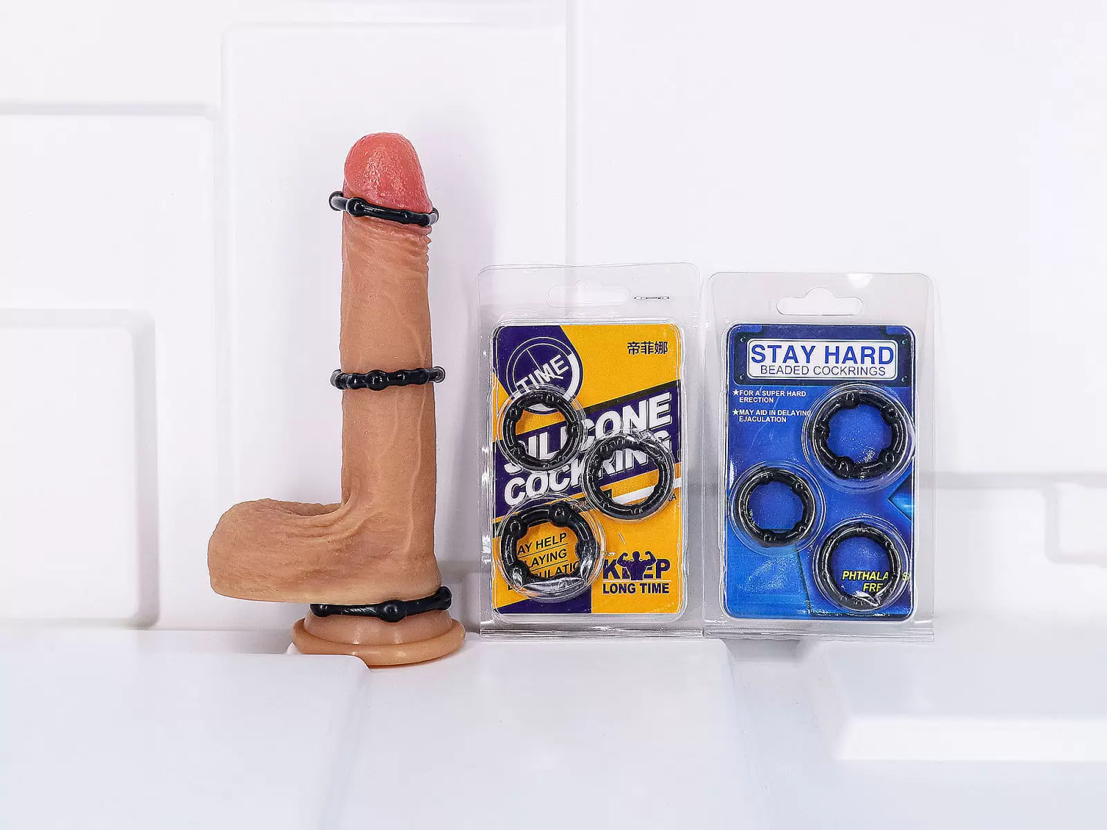 Bộ 3 vòng Stay Hard đen – đeo dương vật kéo dài