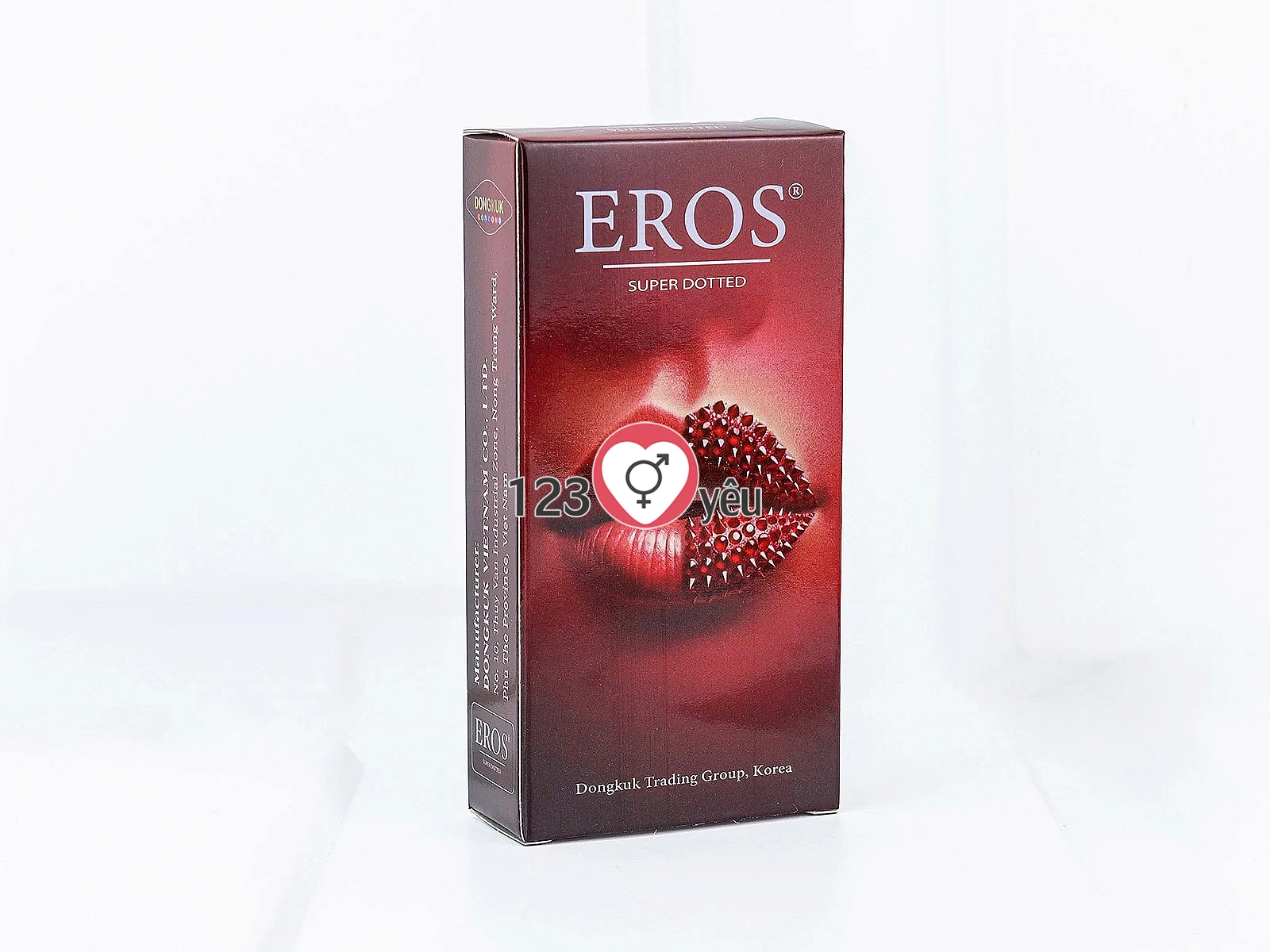 Bao cao su EROS Super Dotted tăng khoái cảm với thiết kế gai nổi độc đáo