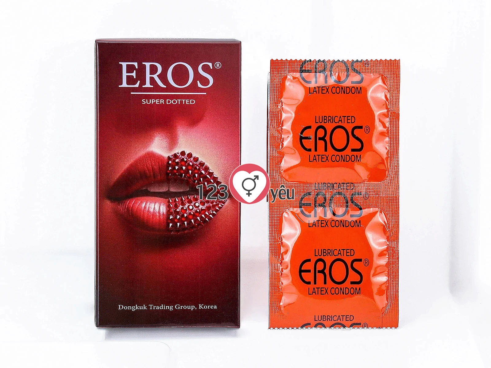 Bao cao su EROS Super Dotted – gai nổi tăng khoái cảm