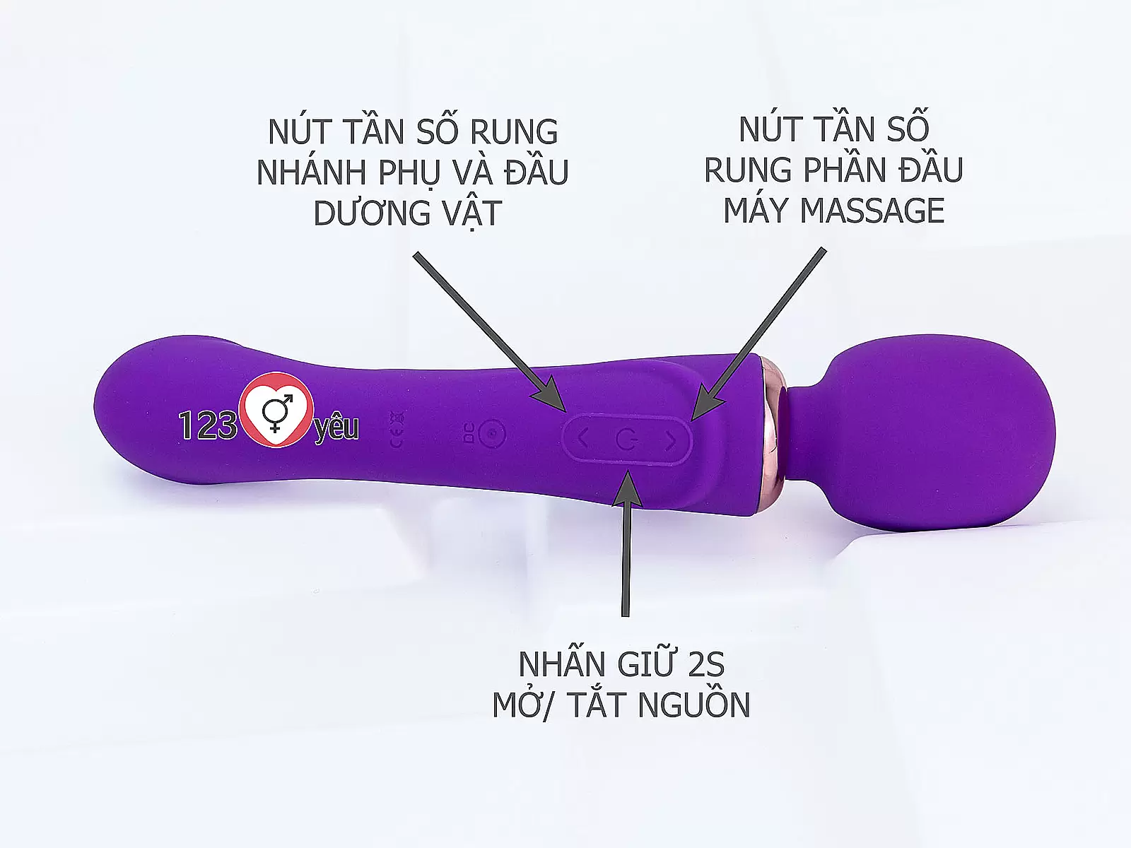 Máy massage kết hợp dương vật giả đa năng Peter The Great rung nhiều chế độ