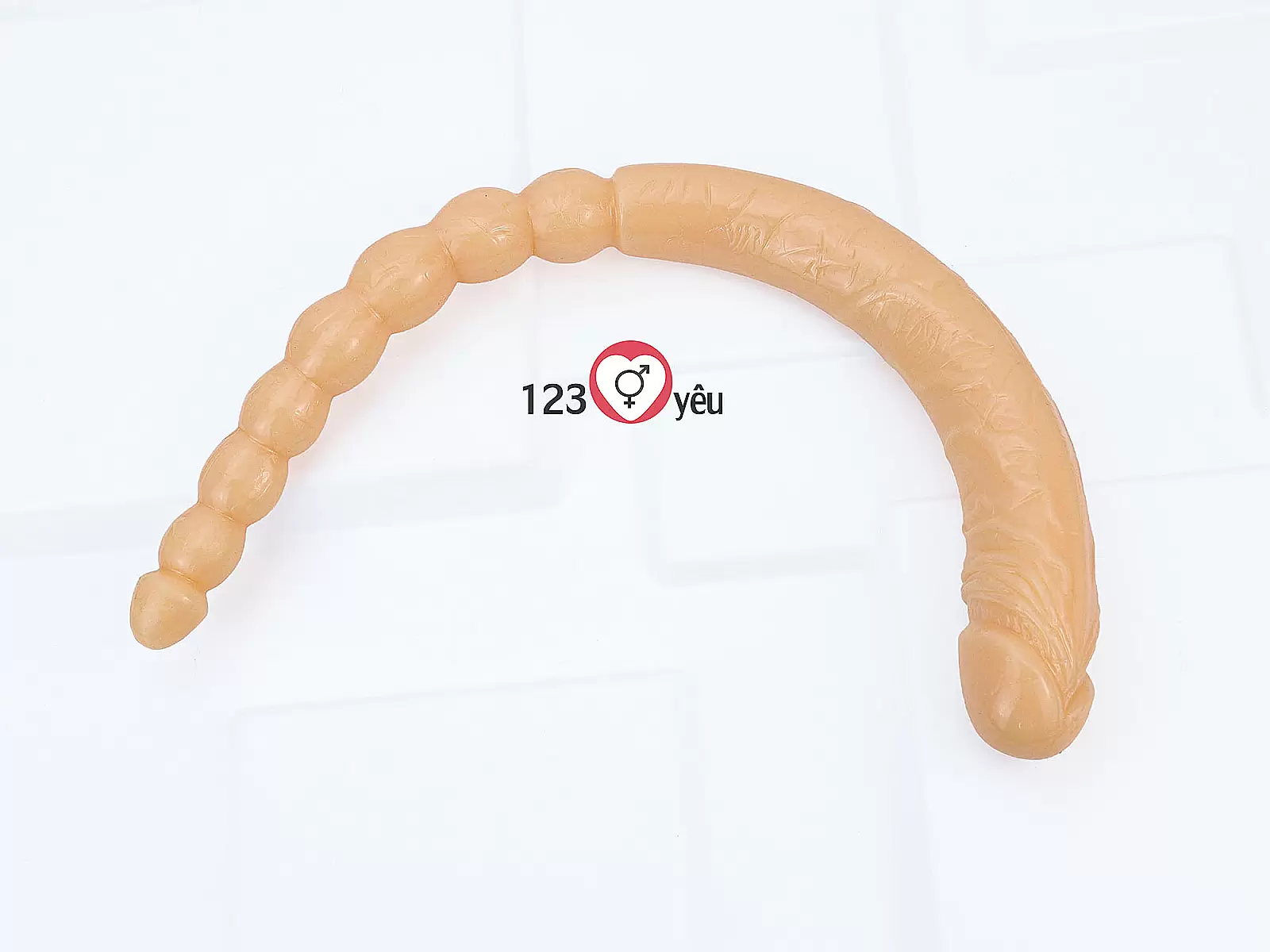 Dương vật giả silicon 2 đầu thủ dâm âm đạo và hậu môn