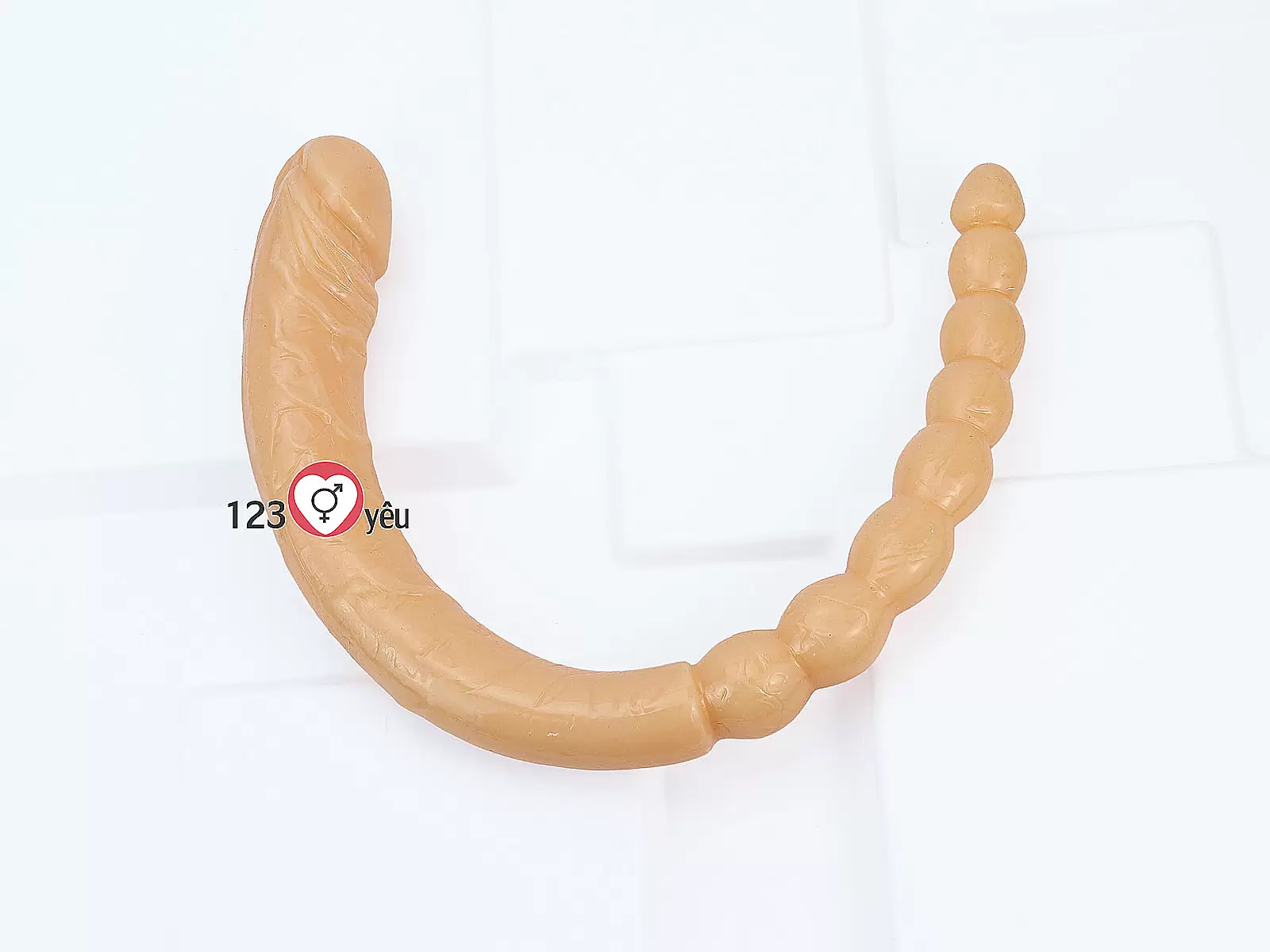 Dương vật giả silicon 2 đầu thủ dâm âm đạo và hậu môn