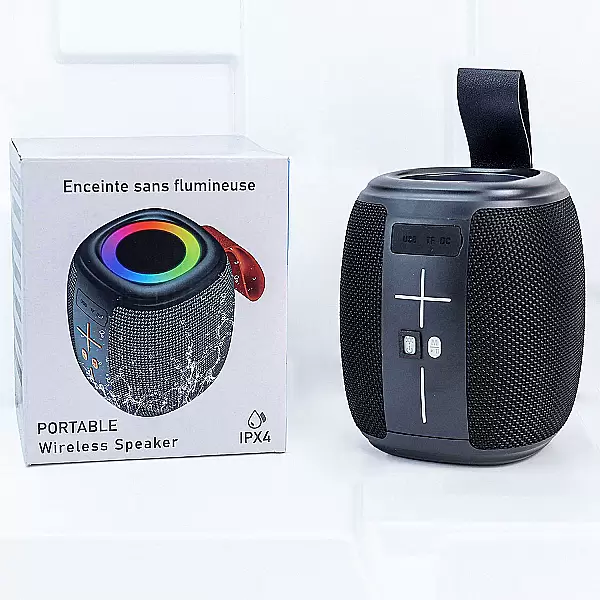 Loa Bluetooth V-805 âm thanh mạnh mẽ, LED đổi màu, chống nước IPX4