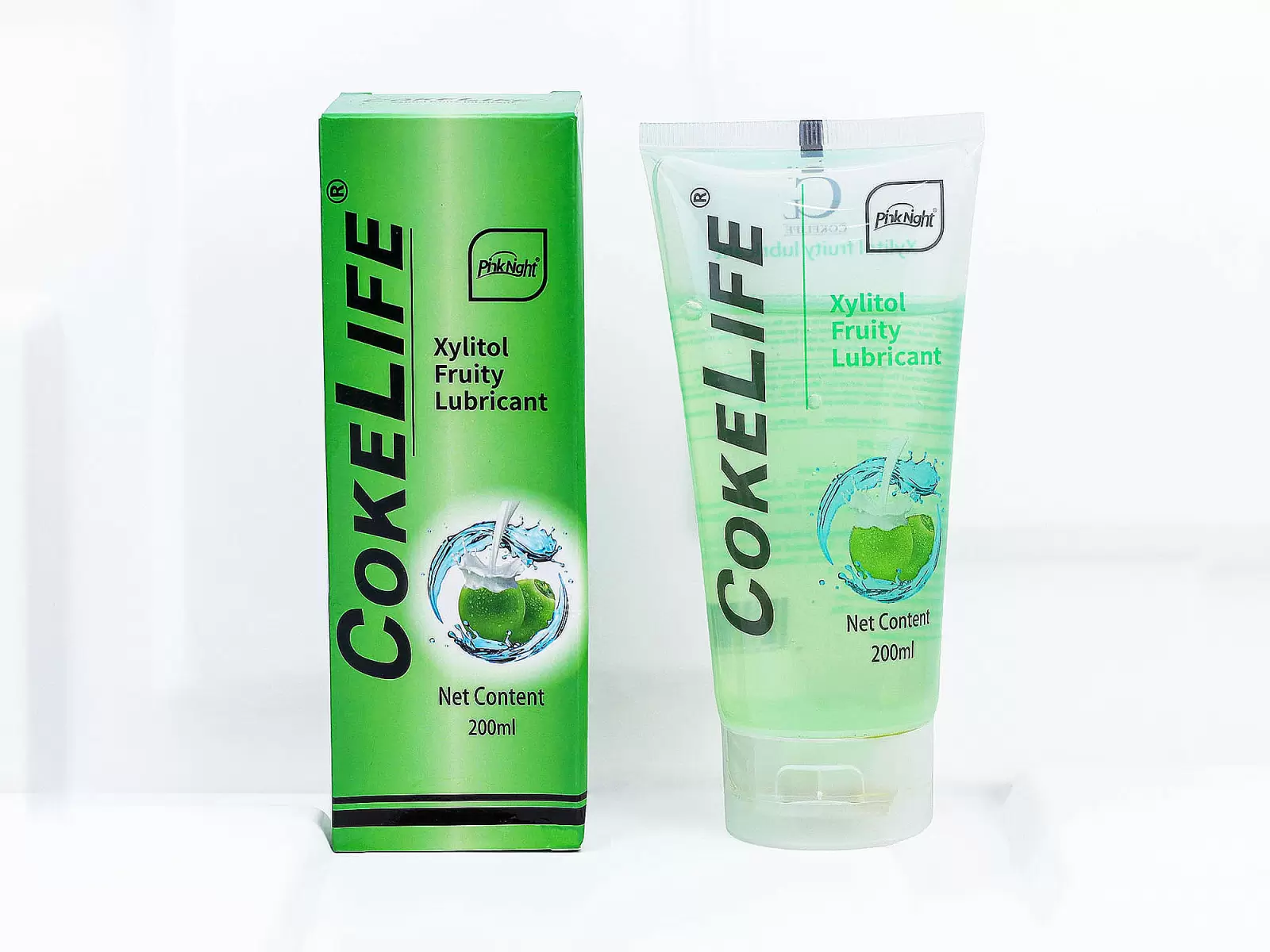 Gel b&ocirc;i trơn hương dừa COKELIFE Xylitol Fruity Lubricant 200ml