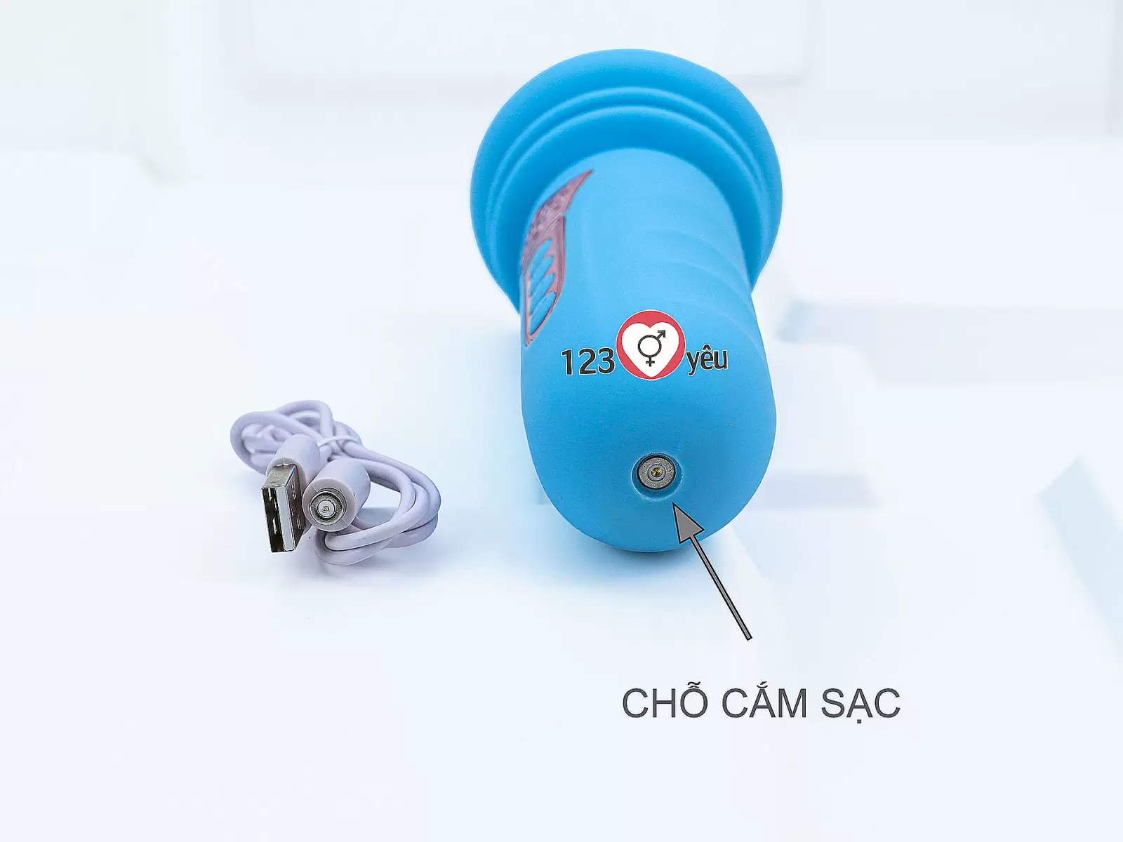 Đế gắn dương vật có đế rung thụt pin sạc (không bao gồm dương vật giả)