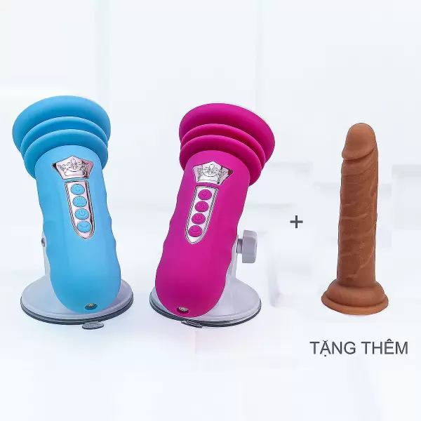 Đế gắn dương vật có đế rung thụt pin sạc (không bao gồm dương vật giả)