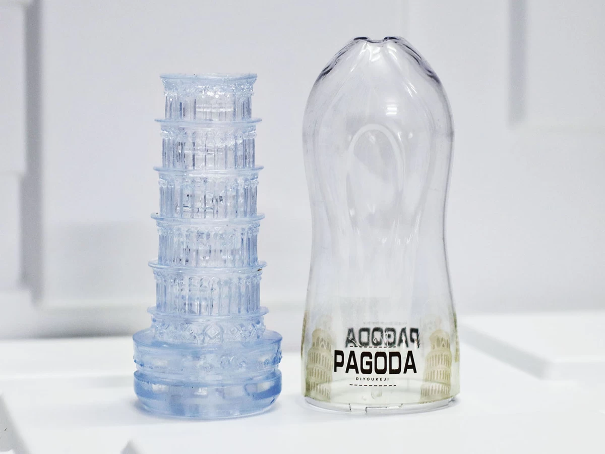 Cốc Pagoda trong suốt – âm đạo giả silicon giá rẻ