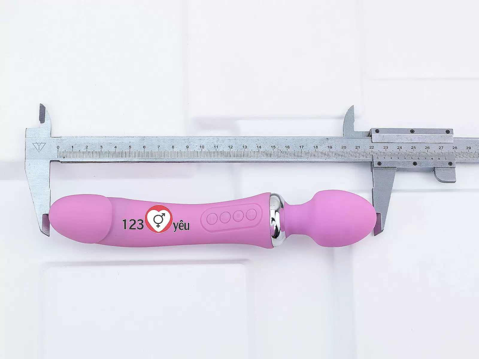 Máy mát xa điểm G phát nhiệt, rung 2 đầu Double End pin sạc