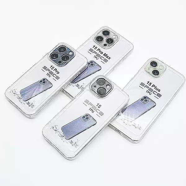 Ốp lưng trong suốt TPU Space cho iPhone 15 Plus