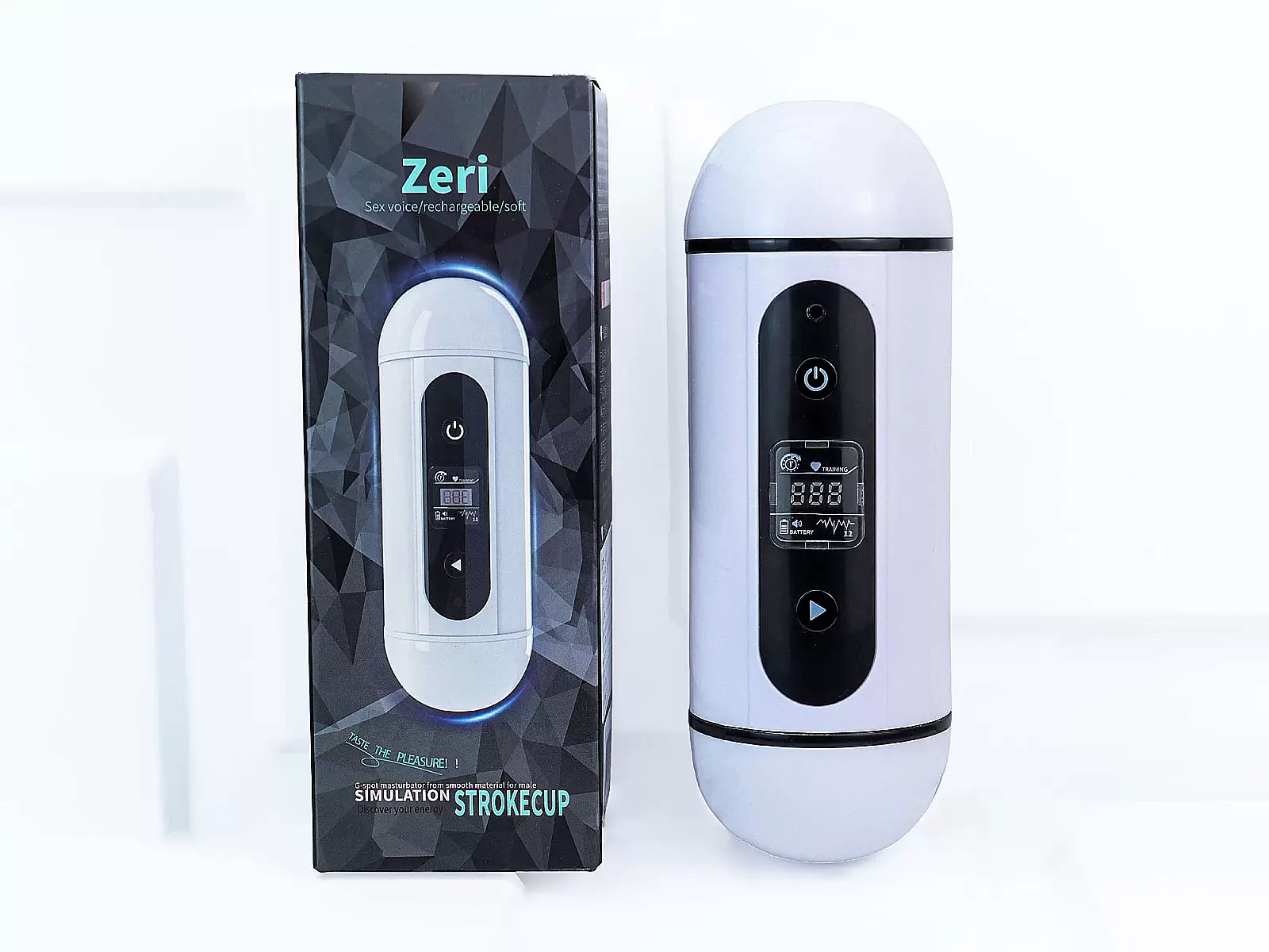 Cốc miệng + âm đạo Zeri 2 đầu – phát âm thanh rên