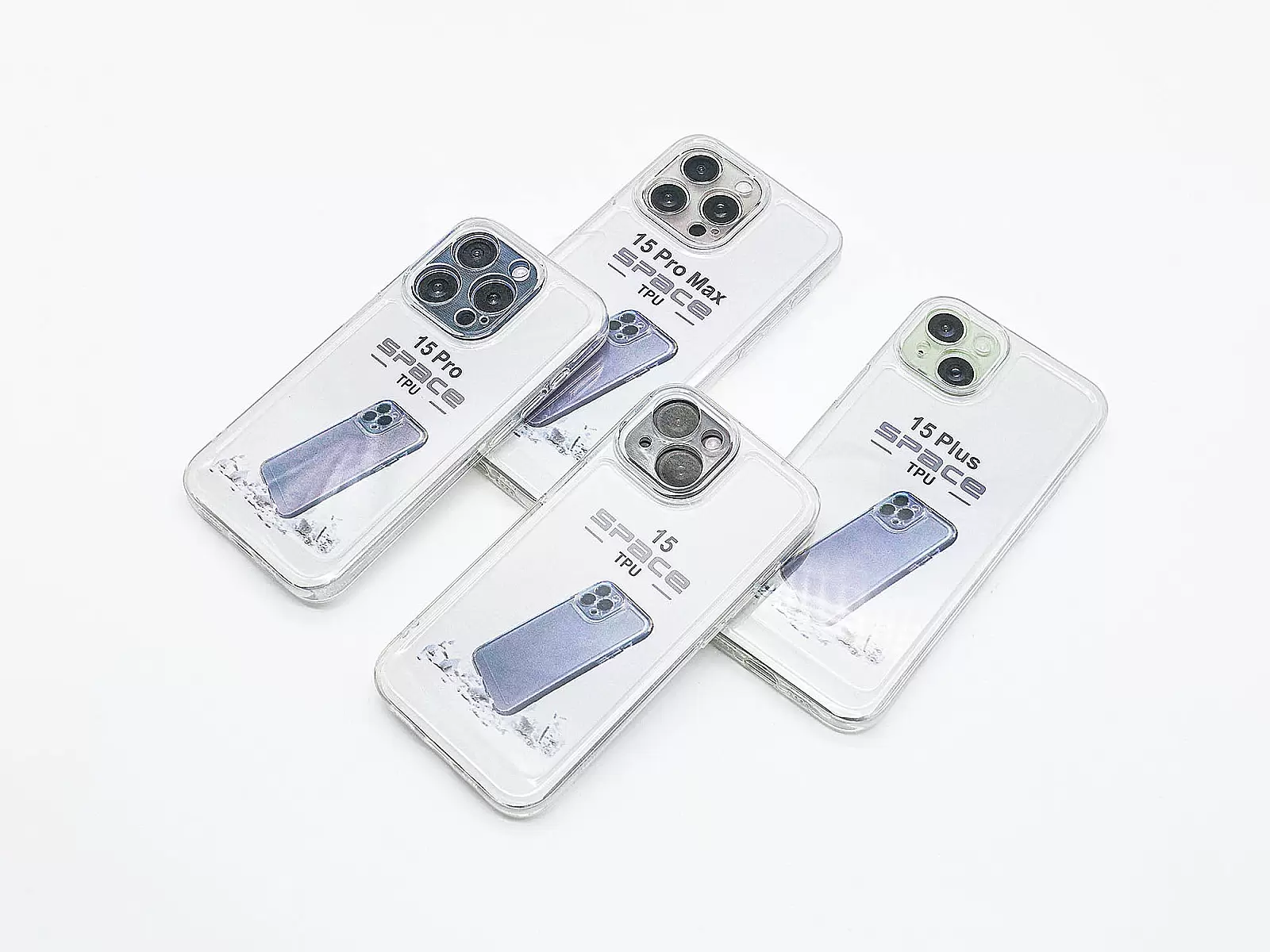 Ốp lưng trong suốt TPU Space cho iPhone 15 Pro